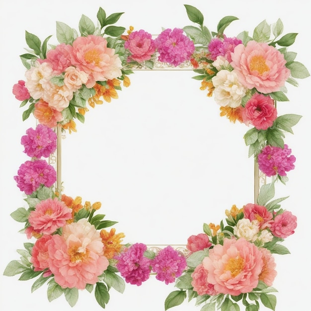 Floral frame