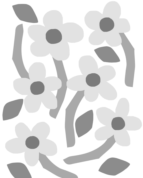 floral padrão sem costura flor natural doodle ilustração
