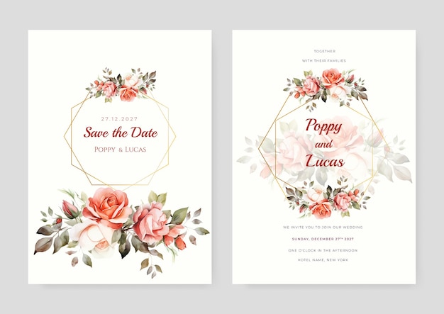 Florale universelle künstlerische Vorlagen Gut für Grußkarten, Hochzeitseinladungen, Flyer und andere Grafikdesigns