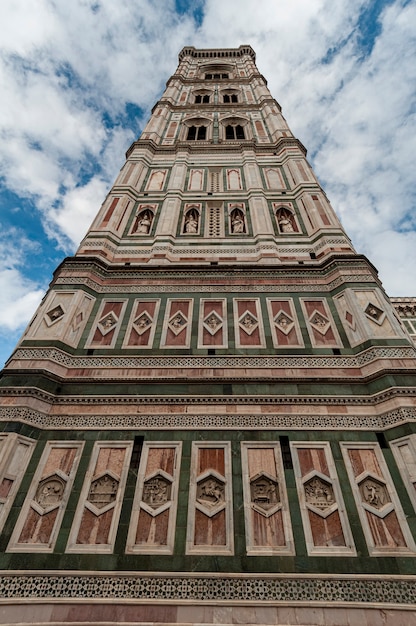 Florença Itália Giottos campanário próximo à Basílica de Santa Maria del Fiore