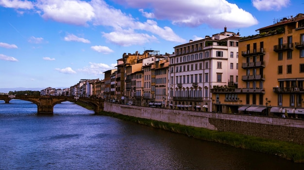 Florença Itália vista da cidade Rio Arno
