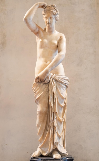 Florencia Italia Alrededor de junio de 2021 estatua de Venus copia romana de la antigua escultura griega siglo IV a.C.