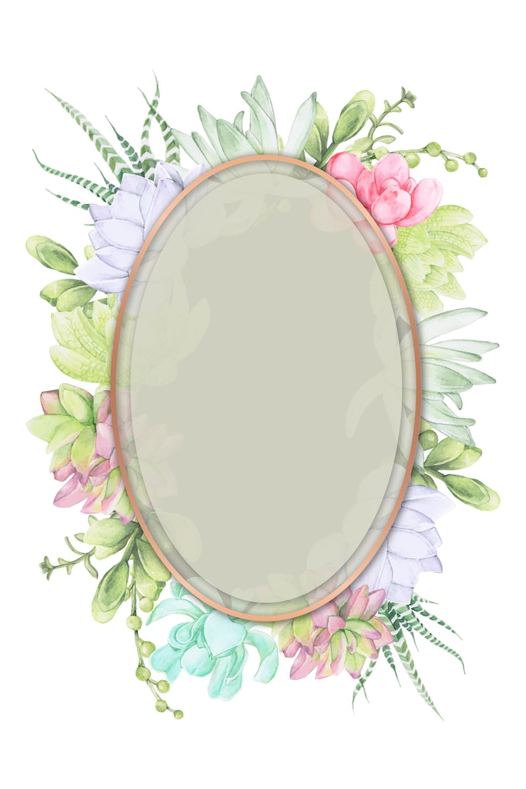 Foto flores de acuarela con insignia png de fondo transparente