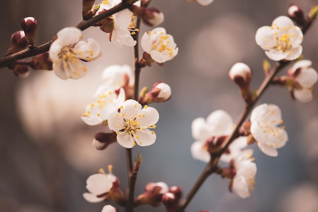 Flores de albaricoquero