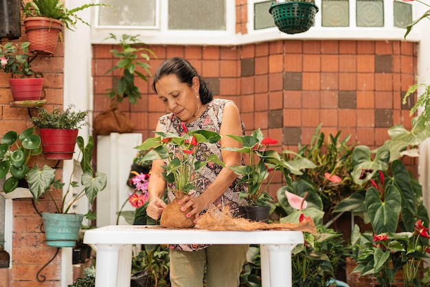 Foto flores de alegría momentos de artesanía colombiana