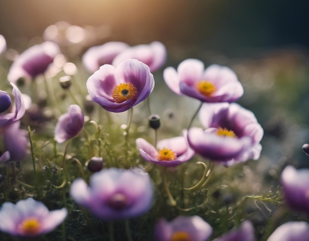 Las flores de una anémona