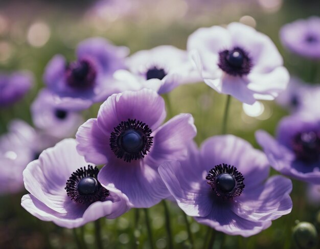 Las flores de una anémona