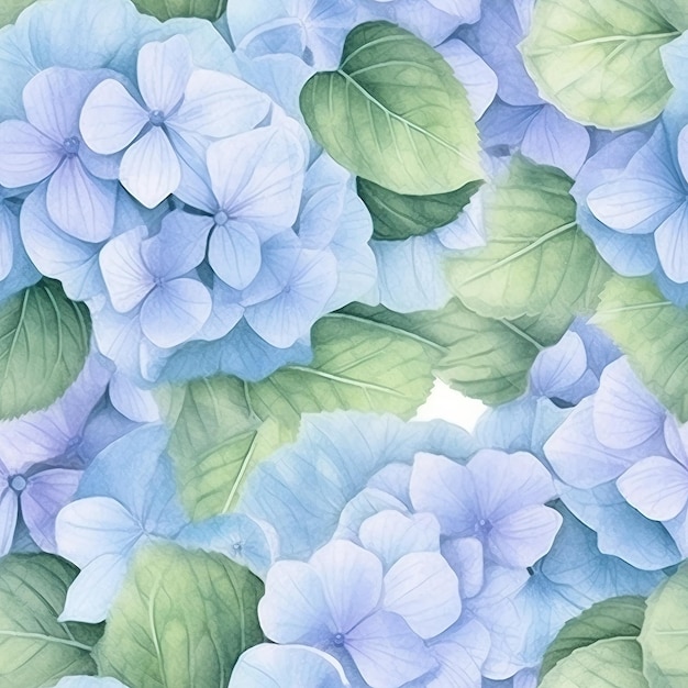 flores azules sobre un fondo blanco