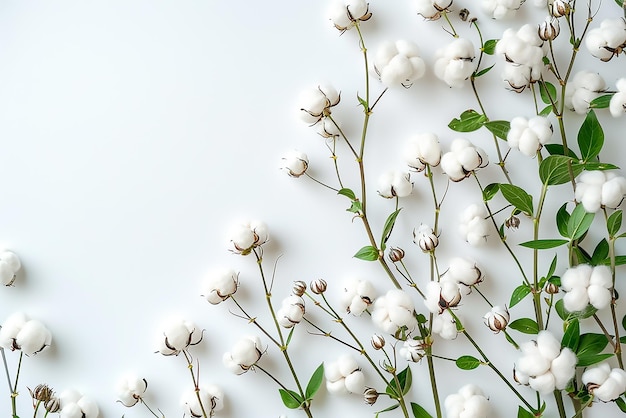 flores blancas sobre un fondo blanco