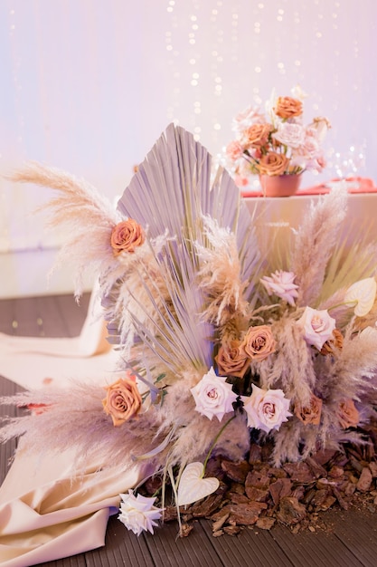 Flores de boda y decoración.