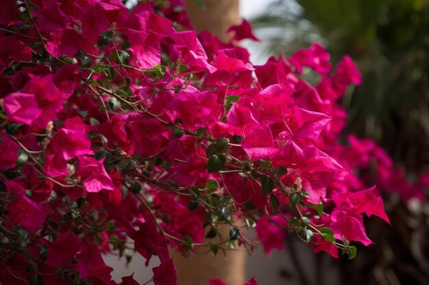 Foto las flores de bougainville generan ai