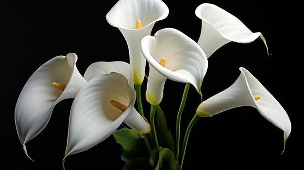 Foto flores brancas beleza calla