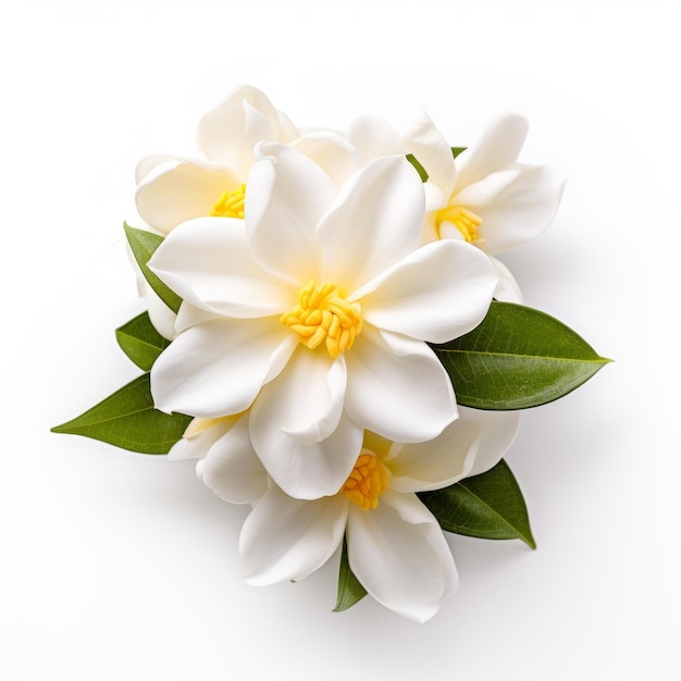 Flores brancas de jasmim com simbolismo infundido no estilo caravaggesco dos anos Vfxfriday39