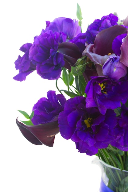 Flores de calla lilly y eustoma