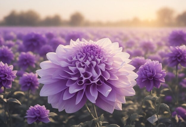 flores en el campo