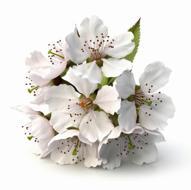 Flores de cerezo blanco