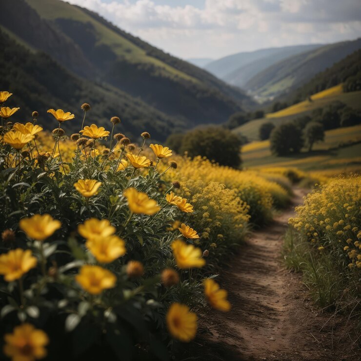 Las flores de colores en la naturaleza