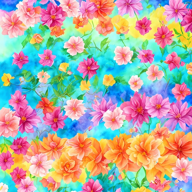 flores de colores