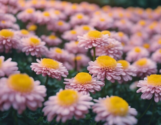 Foto las flores de un crisantemo