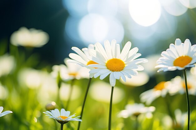 flores de camomila branca