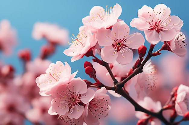 Flores de cerejeira em flor Sakura AI gerada