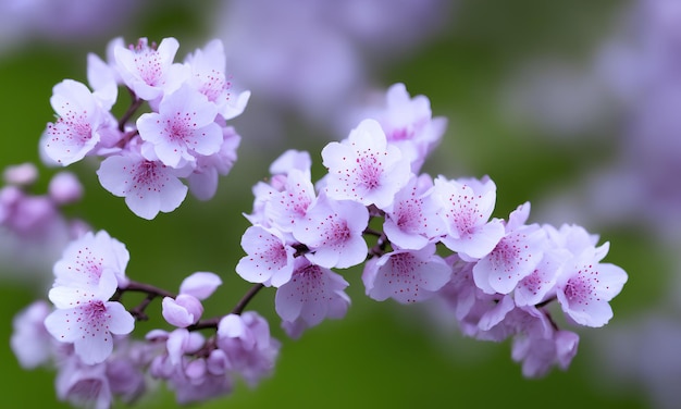 Flores de cerejeira, flor de sakura florescendo