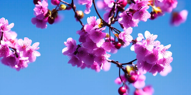 Flores de cerejeira, flor de sakura florescendo