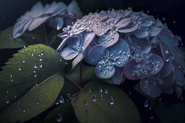 Flores de hortênsia muito bonitas