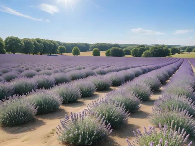 flores de lavanda nos campos