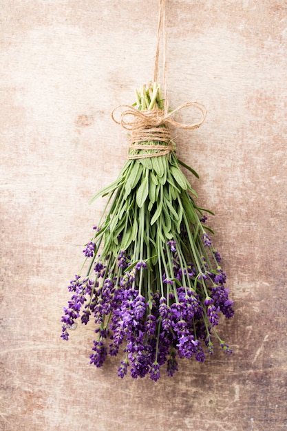 Flores de lavanda penduradas