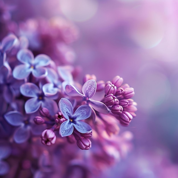 Flores de lilas num jardim de primavera Beleza da natureza púrpura
