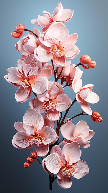 flores de orquídea roxas rosa