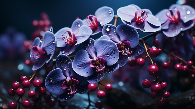 Flores de orquídeas Generativo Ai