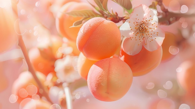 Foto flores de pêssegos