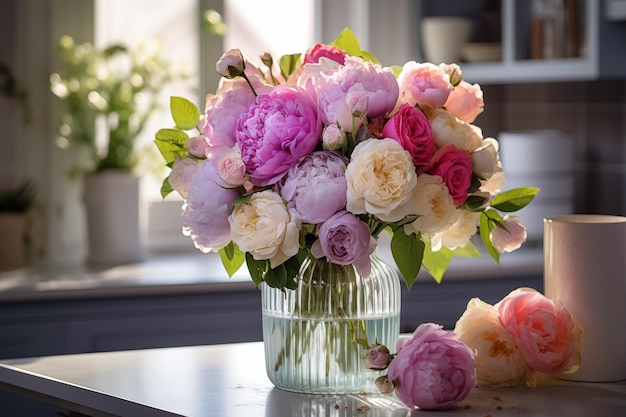 Flores de primavera e verão fundo Dia das Mães cartão de Dia Internacional da Mulher