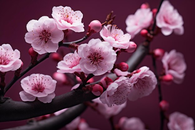 Flores de Sakura vibrantes geram IA