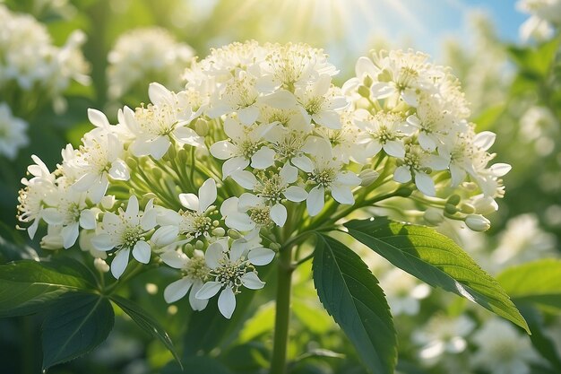 Flores de salgueiro etéreo