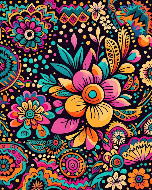 flores de textura fundo de papel de parede colorido