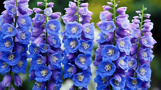 Foto flores de delfinio imagen de alta calidad en el jardín