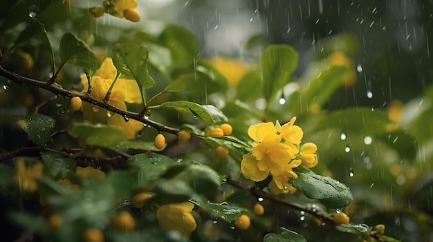 flores e belos fundos naturais chuva primavera natureza fundo flor água gotas gotas de chuva