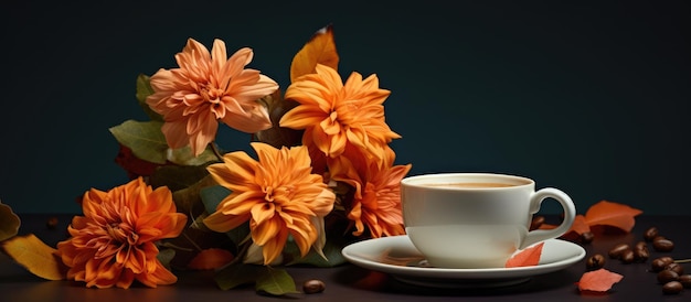 Flores e café