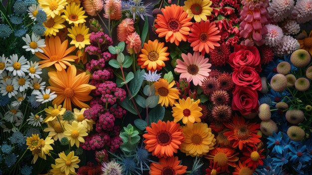 flores e sementes na loja