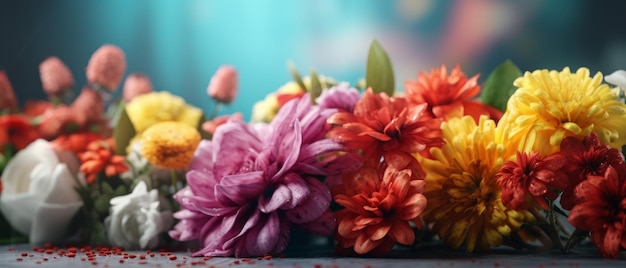 Flores exuberantes del día de la madre IA generativa