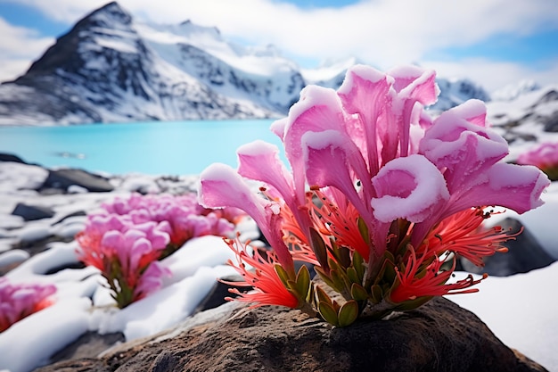 Las flores florecen en la Antártida Cambios climáticos Derretimiento de glaciares Cambios globales en el planeta