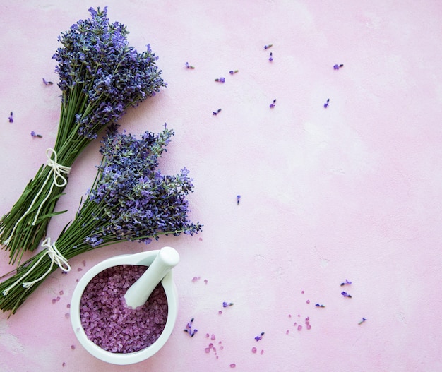 Flores frescas de lavanda