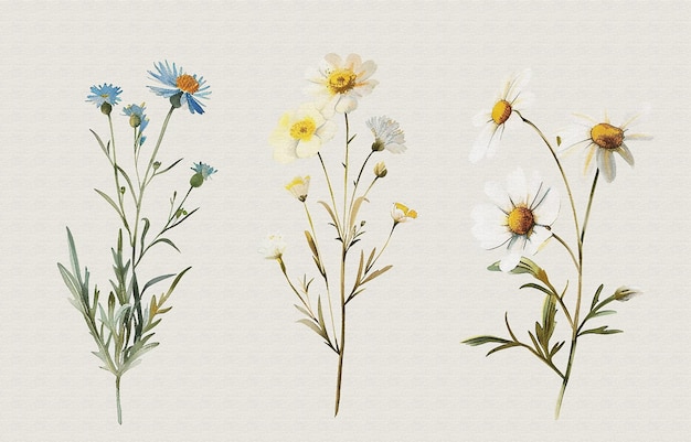 flores geometría abstracta pintura al óleo acuarela arte elementos dorados