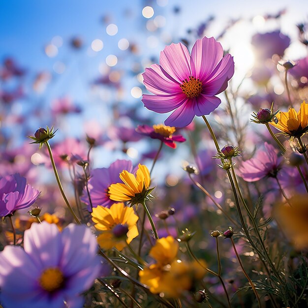 Foto flores geradas por ia