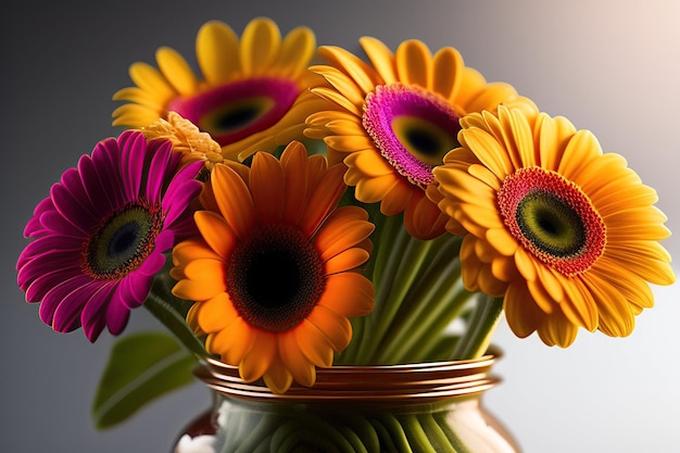 Flores de la gerbera