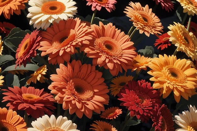 Foto flores de la gerbera