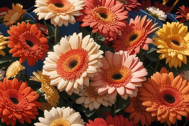 Foto flores de la gerbera